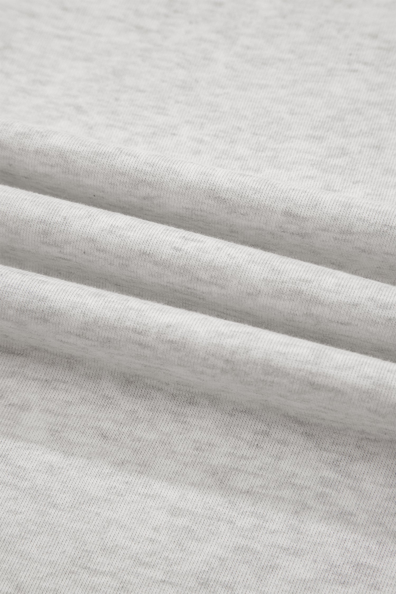Light Grey Exposed Seam Detail Mock Neck Tee