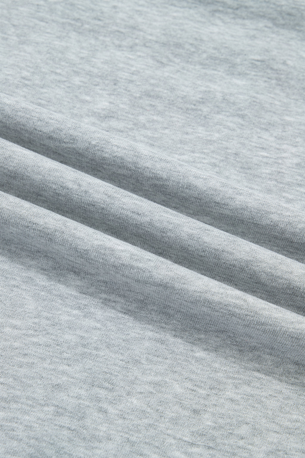 Light Grey Exposed Seam Mock Neck Letter Embroidered Loose Sweatshirt