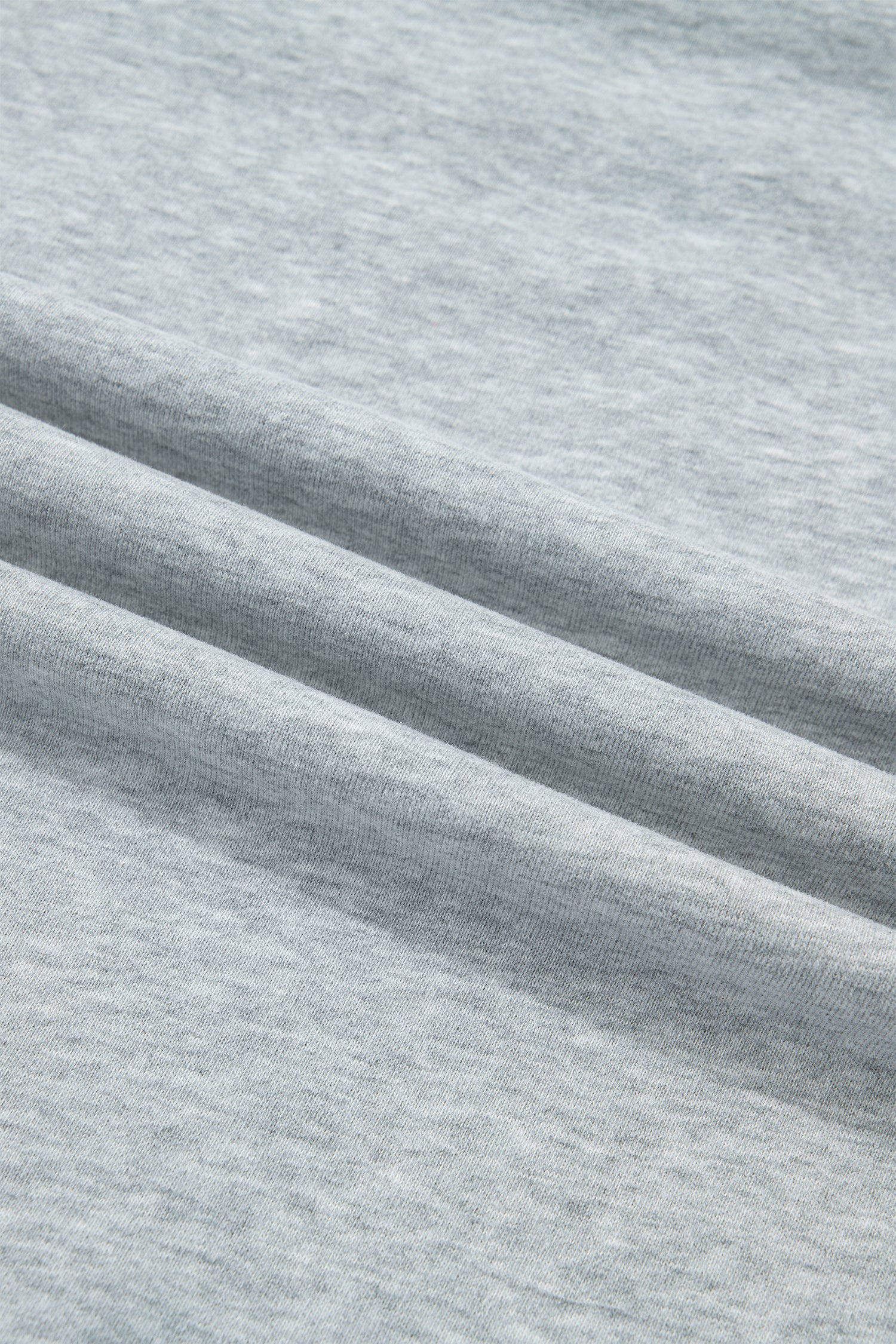 Light Grey Exposed Seam Mock Neck Letter Embroidered Loose Sweatshirt