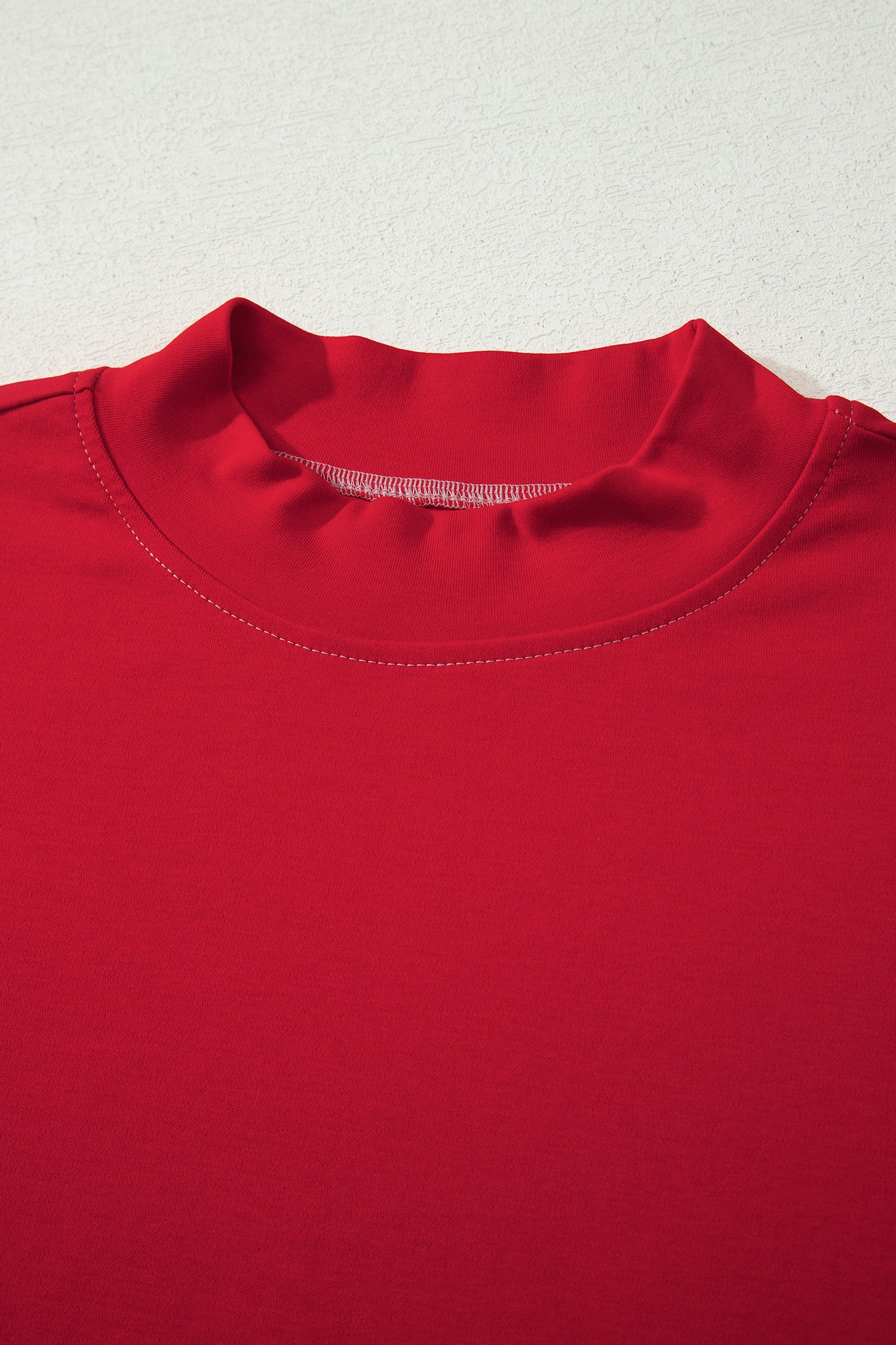 Racing Red Reversible Contrast-Stitched T-Shirt