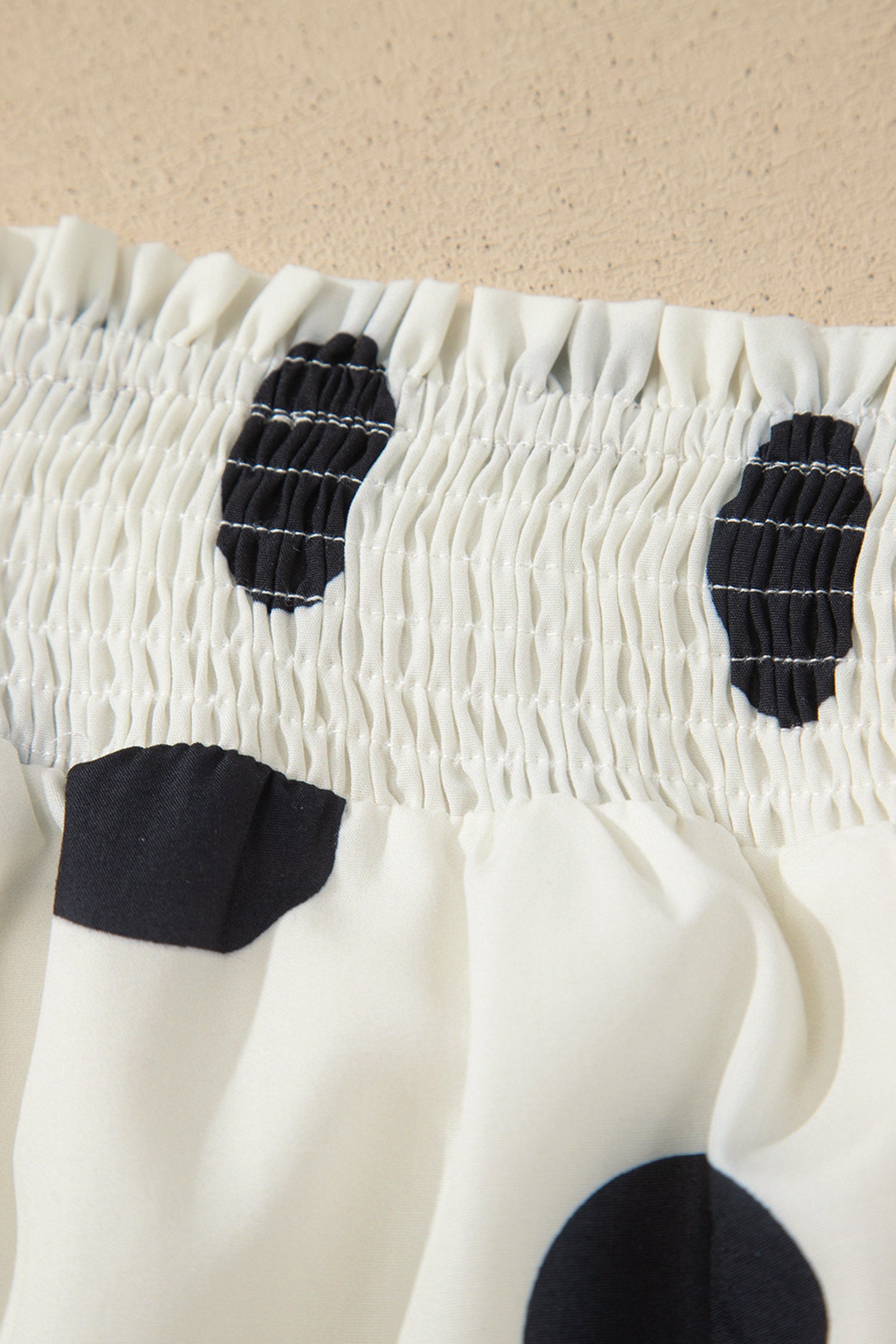 White Polka Dot Spaghetti Straps Maxi Dress