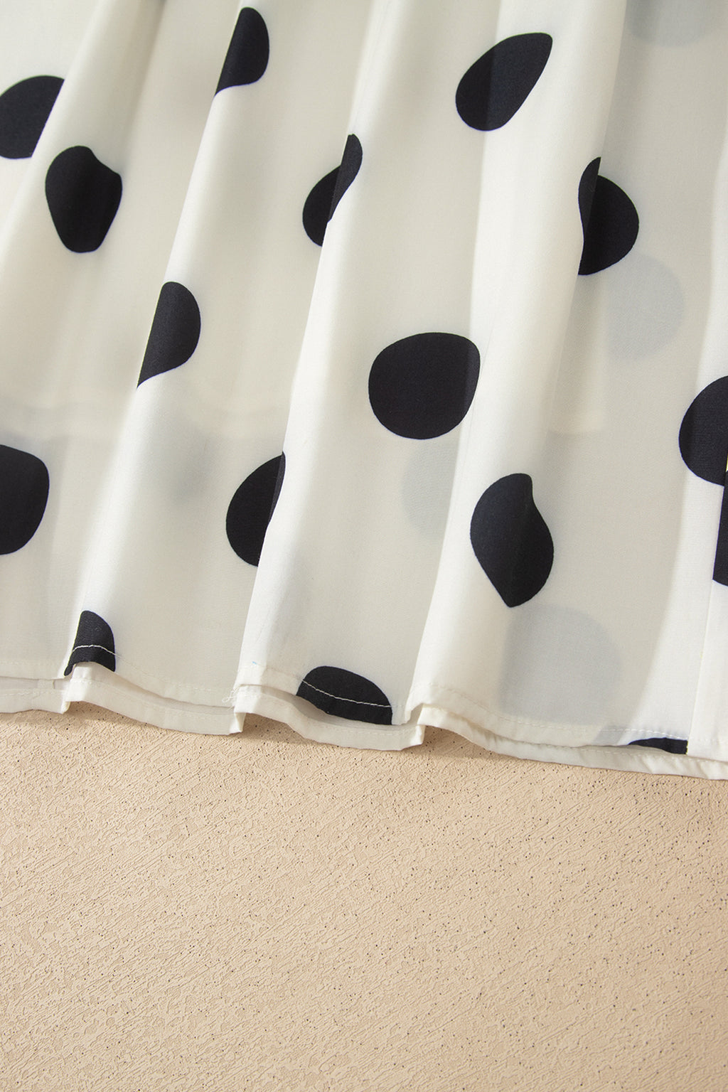White Polka Dot Spaghetti Straps Maxi Dress