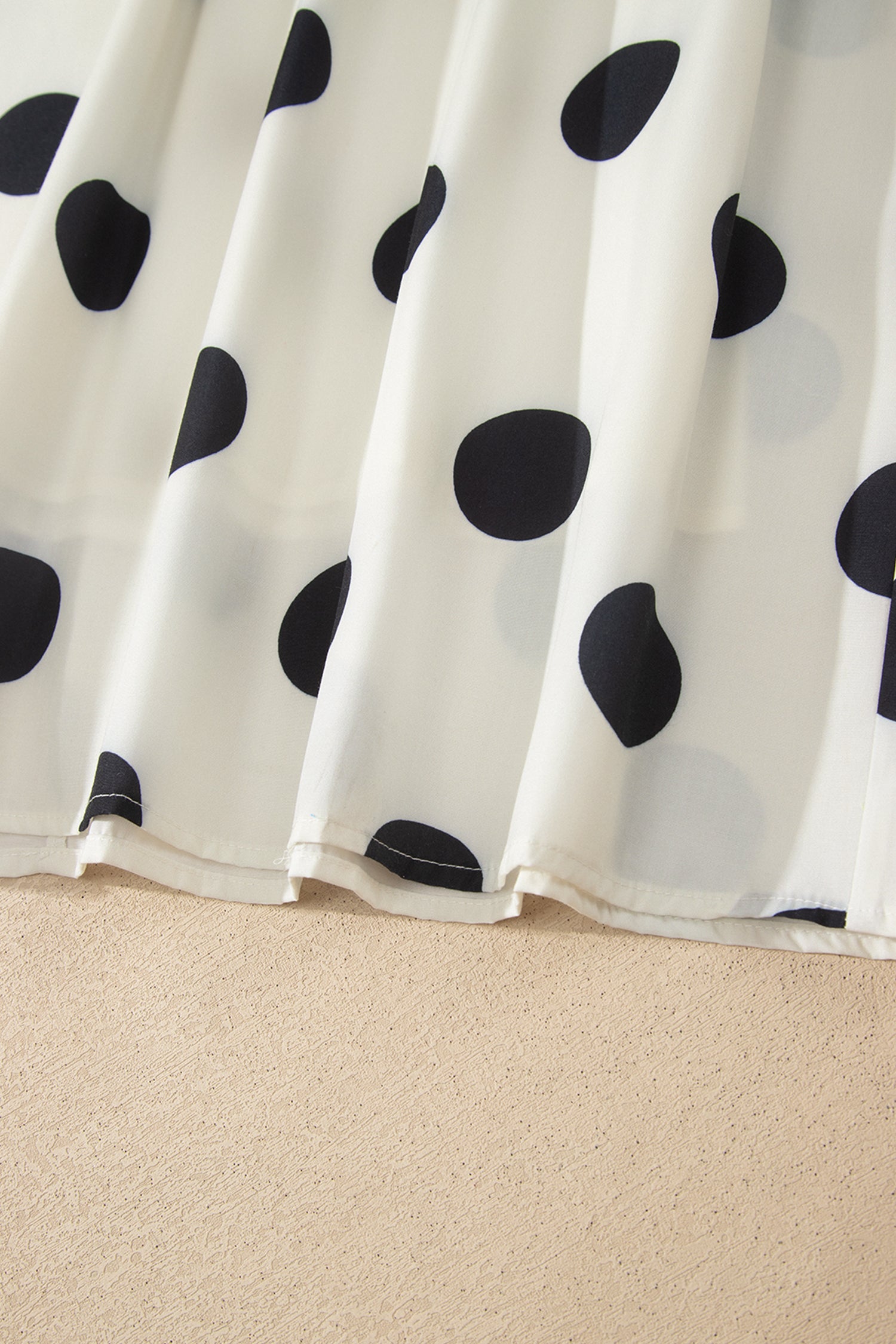 White Polka Dot Spaghetti Straps Maxi Dress