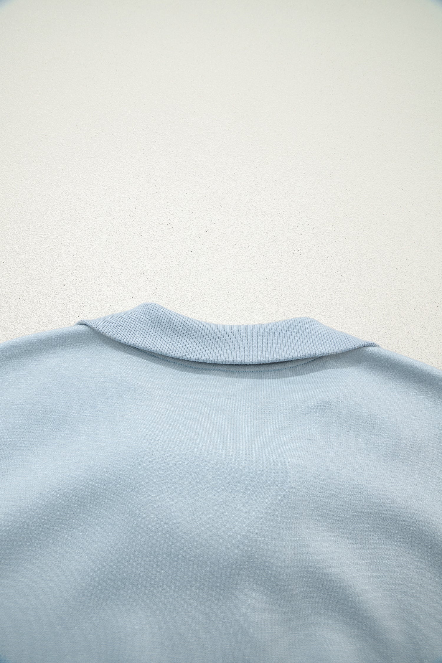 Beau Blue Half Zip Polo Tee Casual Pant Set
