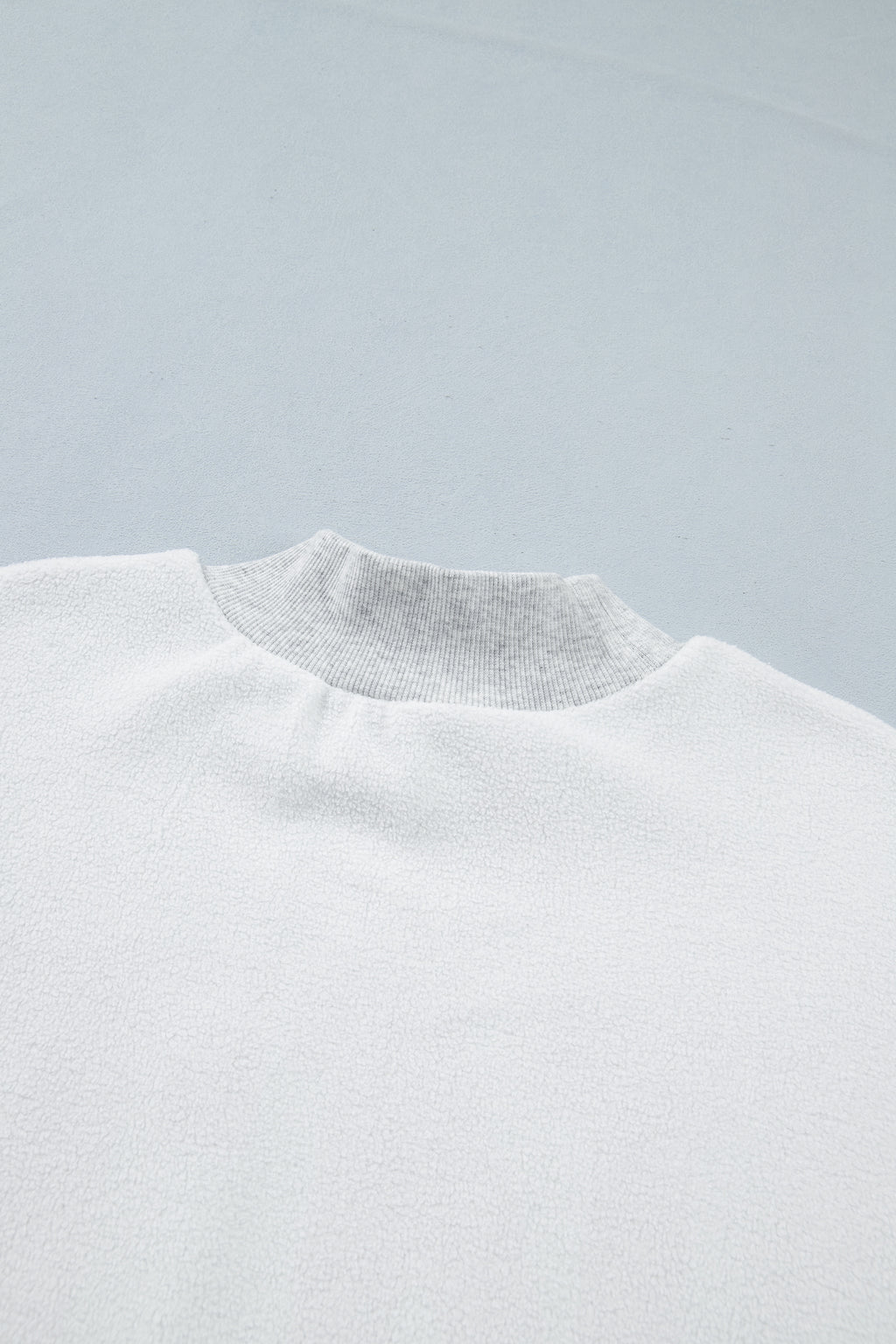 Light Grey TN TENNESSEE Double Printed Reversible Mock Neck Sweatshirt