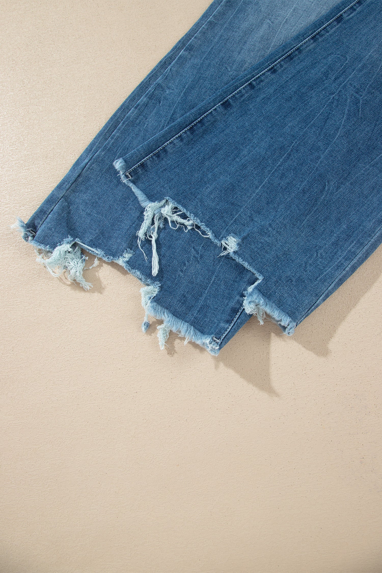 Ashleigh Blue High Waist Frayed Hem Flare Jeans