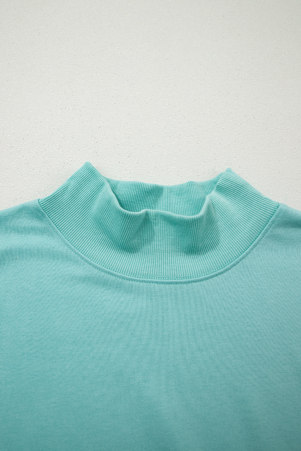 Orange Solid Color High Neck Cap Sleeve Loose Top