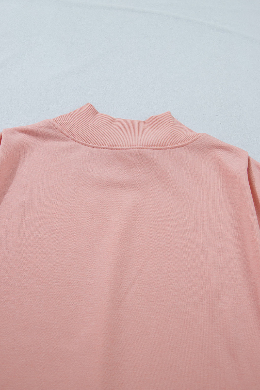 Orange Solid Color High Neck Cap Sleeve Loose Top