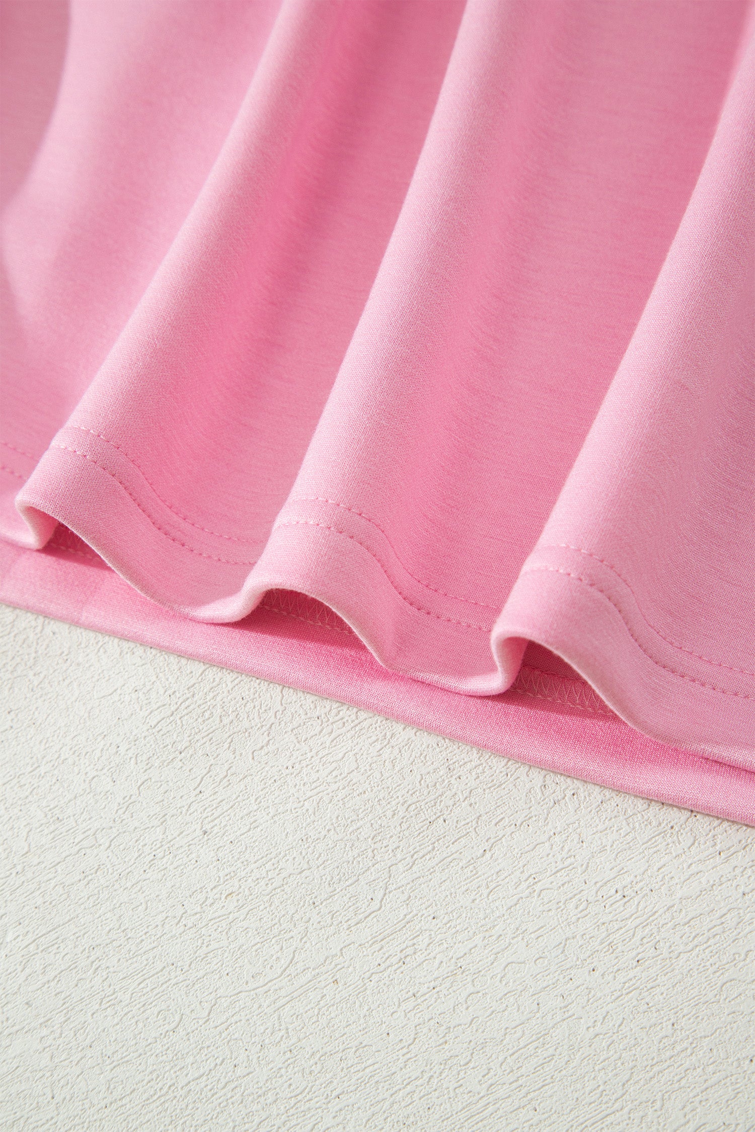 Pink V Neck Sleeveless Double Zip Shift Midi Dress