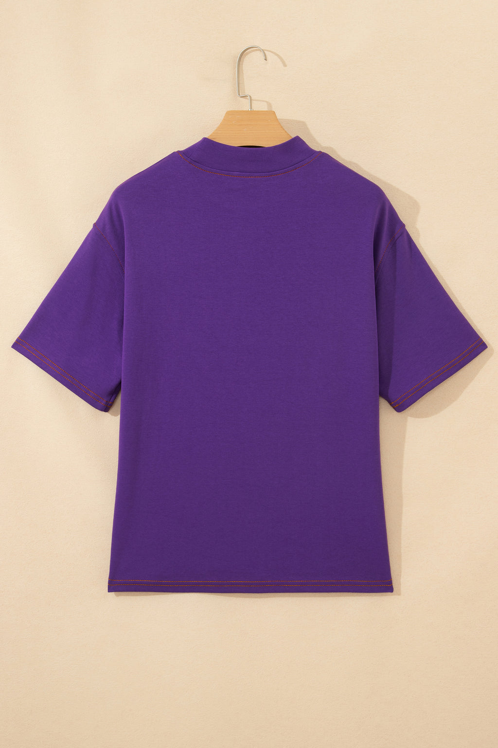 Racing Red Reversible Contrast-Stitched T-Shirt