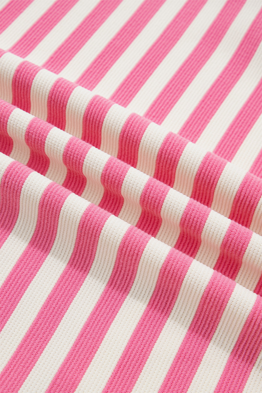 Pink Stripe Contrast Patchwork Short Sleeve T Shirt Shift Dress