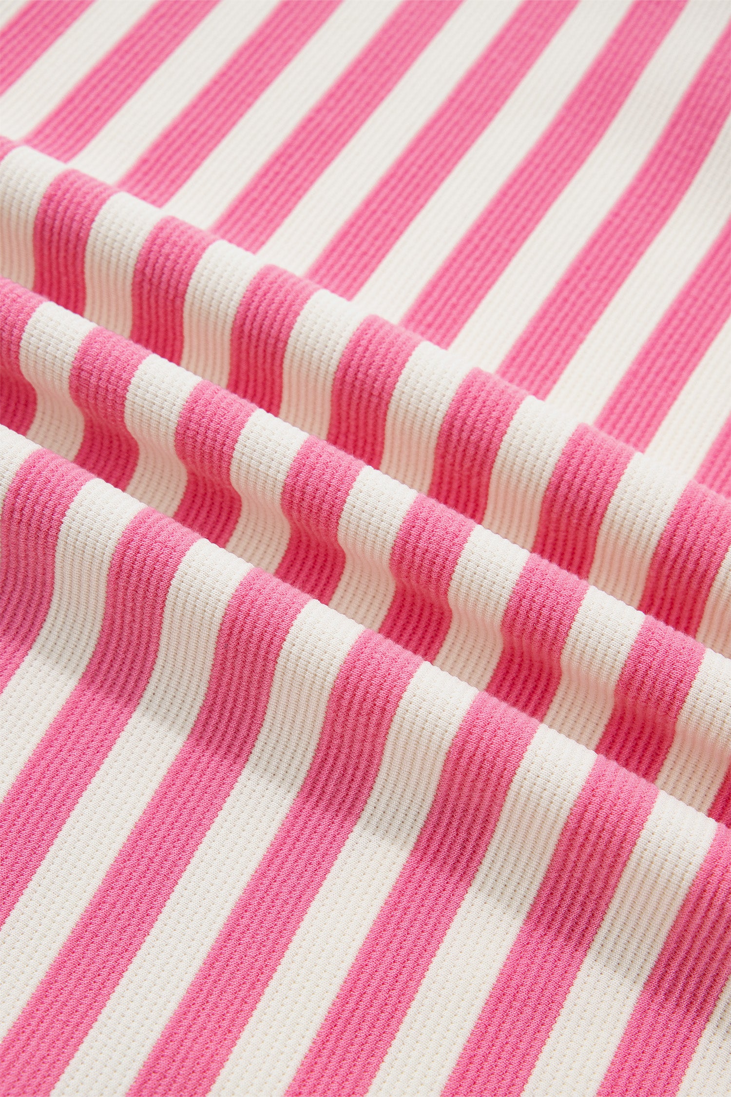 Pink Stripe Contrast Patchwork Short Sleeve T Shirt Shift Dress