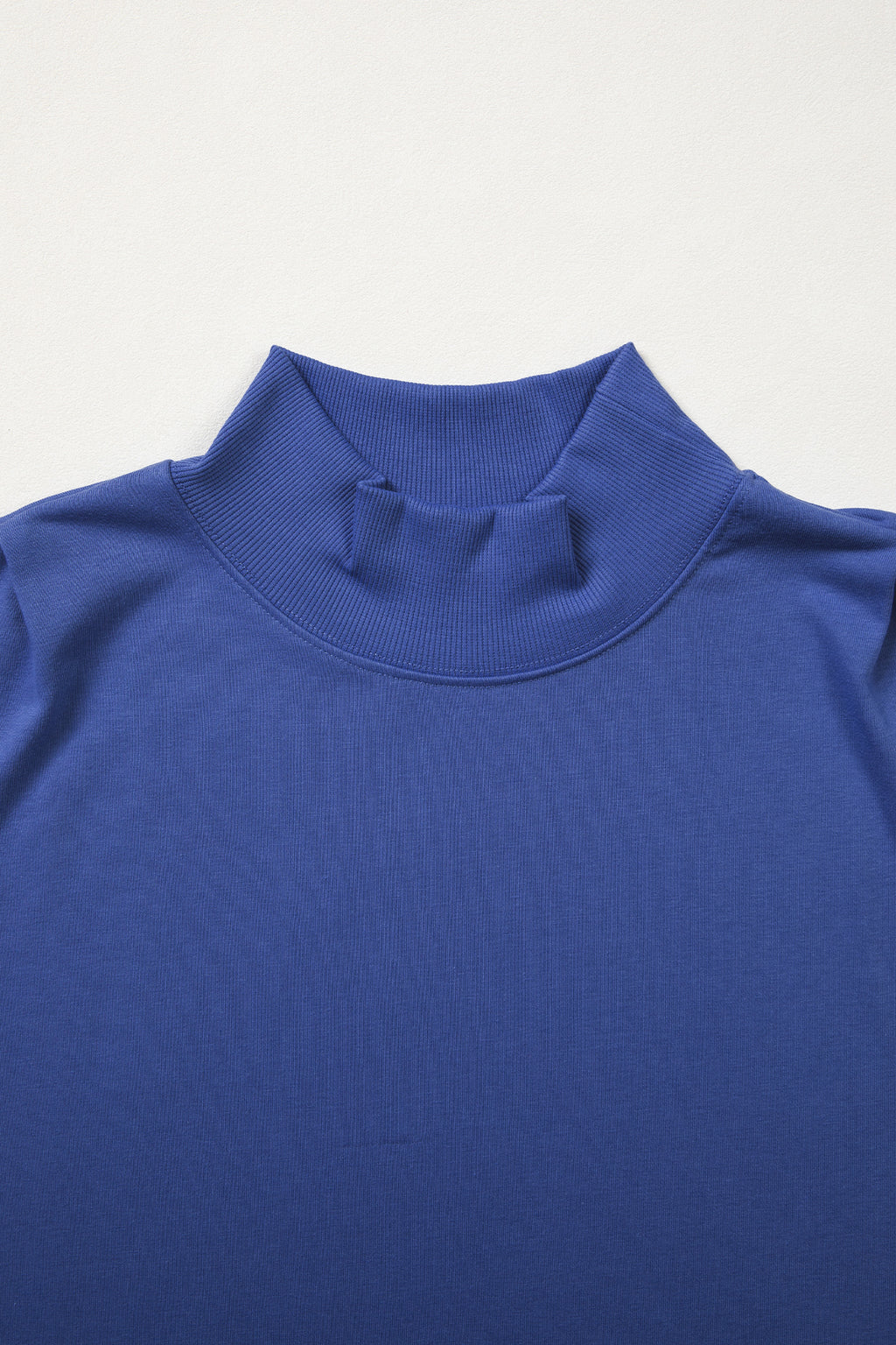 Orange Solid Color High Neck Cap Sleeve Loose Top