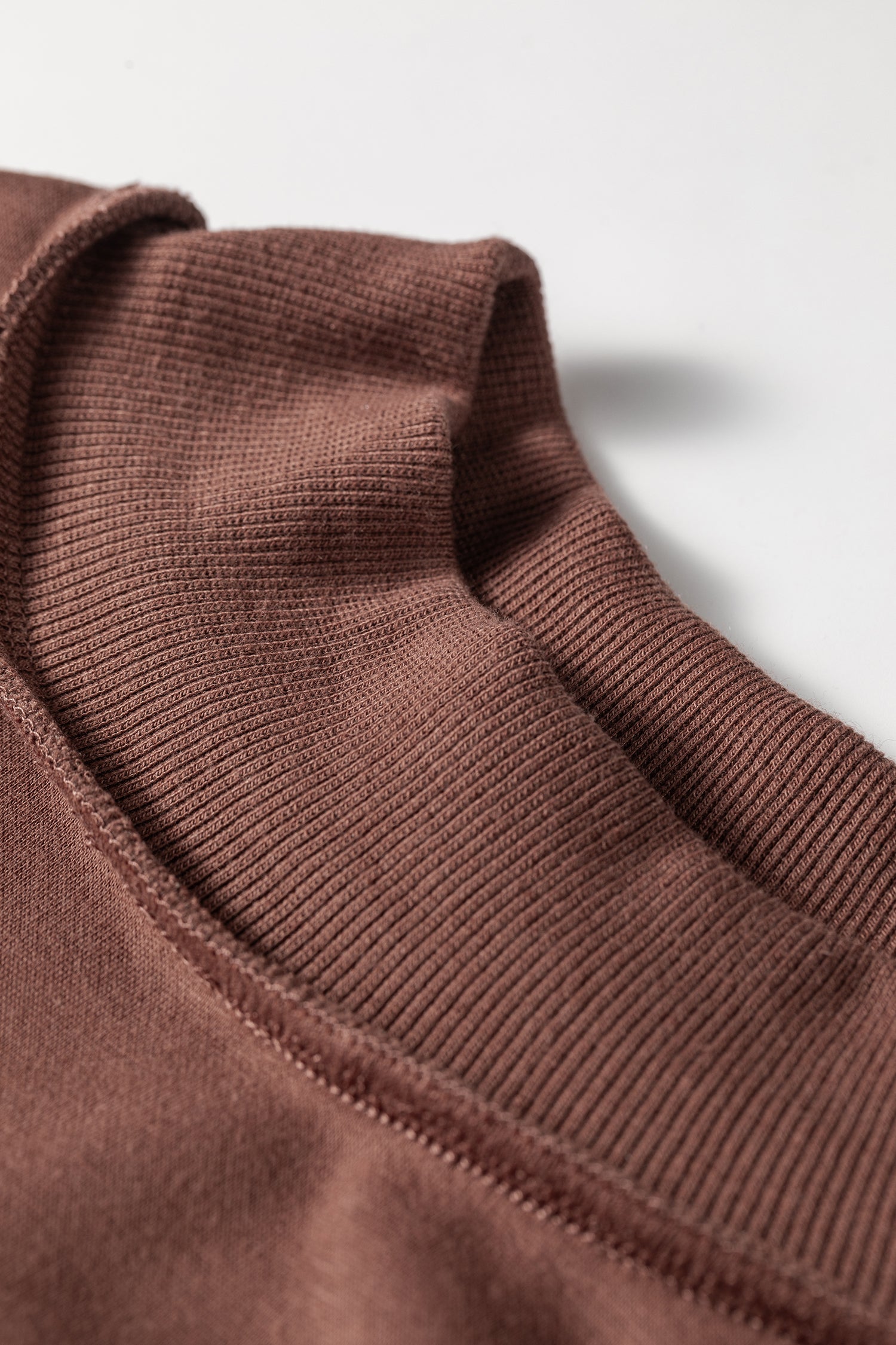 Red Dahlia Oversize Drop Shoulder Reversible Mock Neck Sweatshirt