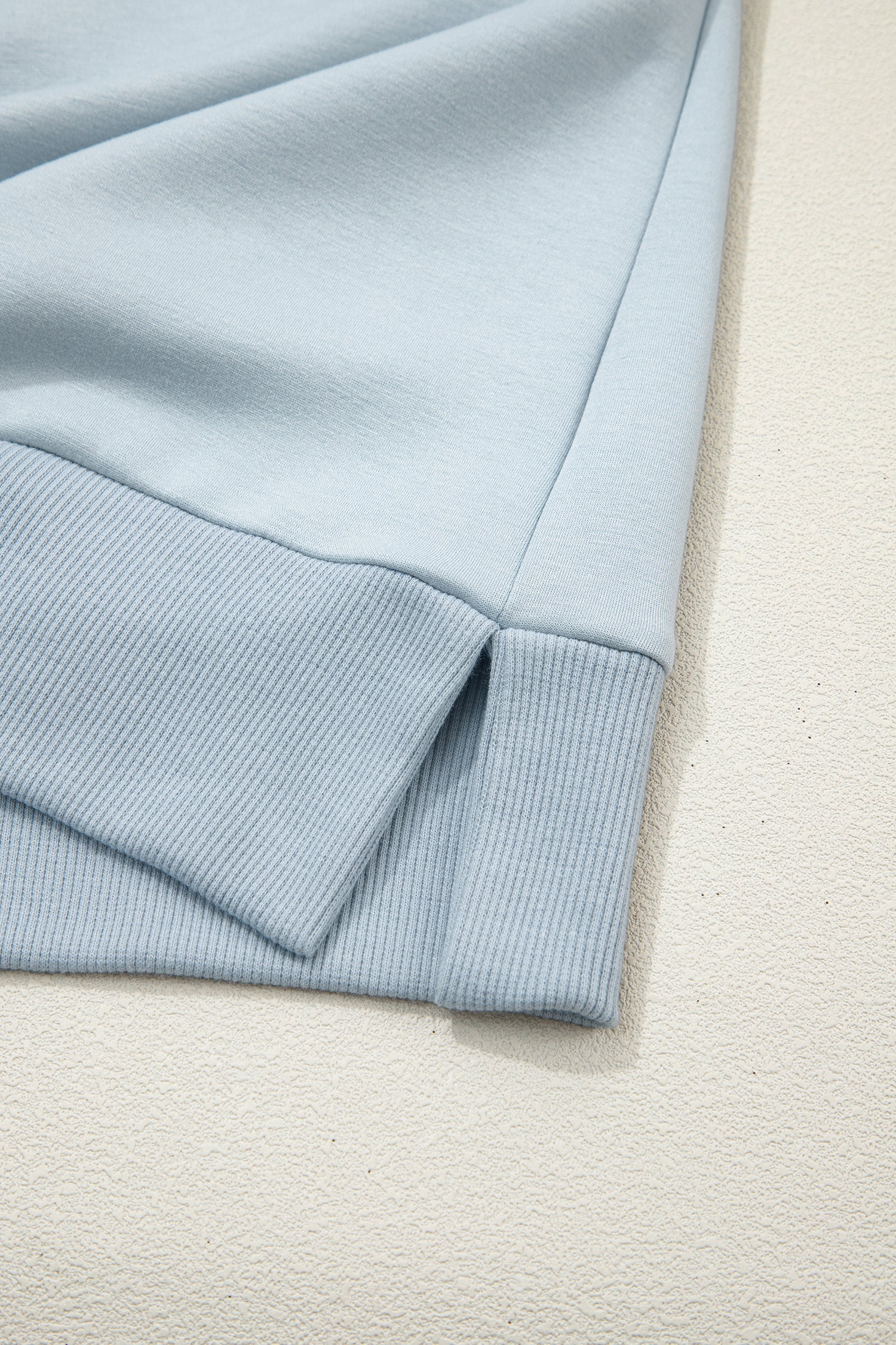 Beau Blue Half Zip Polo Tee Casual Pant Set