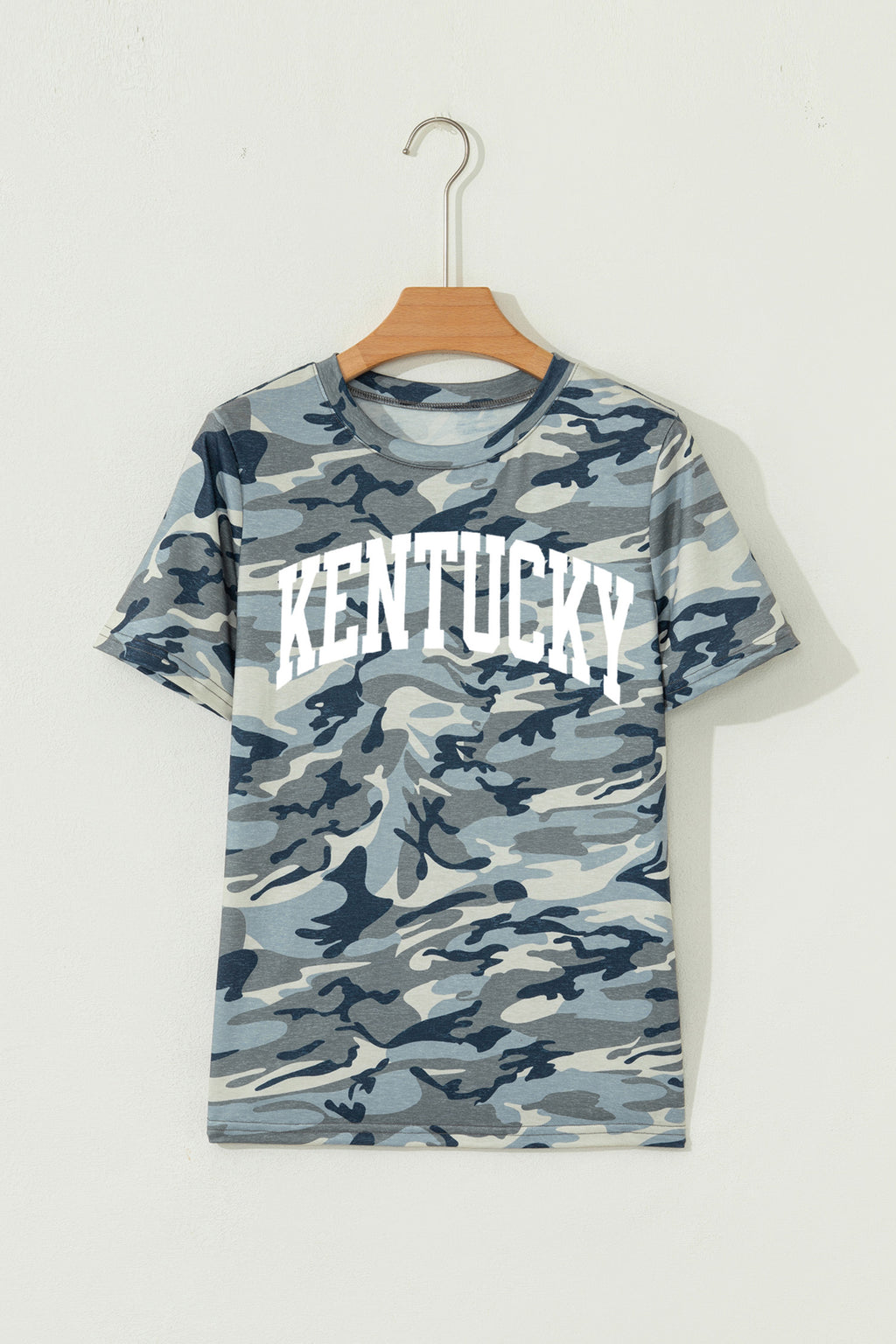 Camouflage KENTUCKY Crew Neck Summer Top