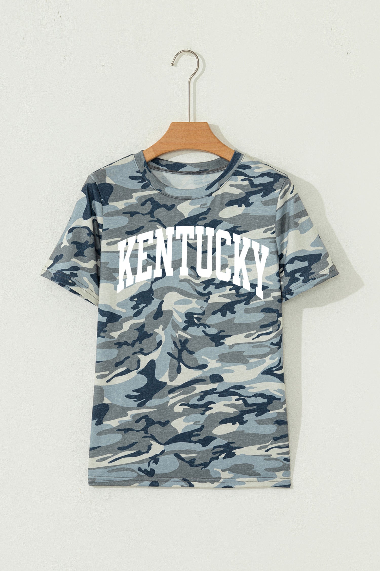 Camouflage KENTUCKY Crew Neck Summer Top