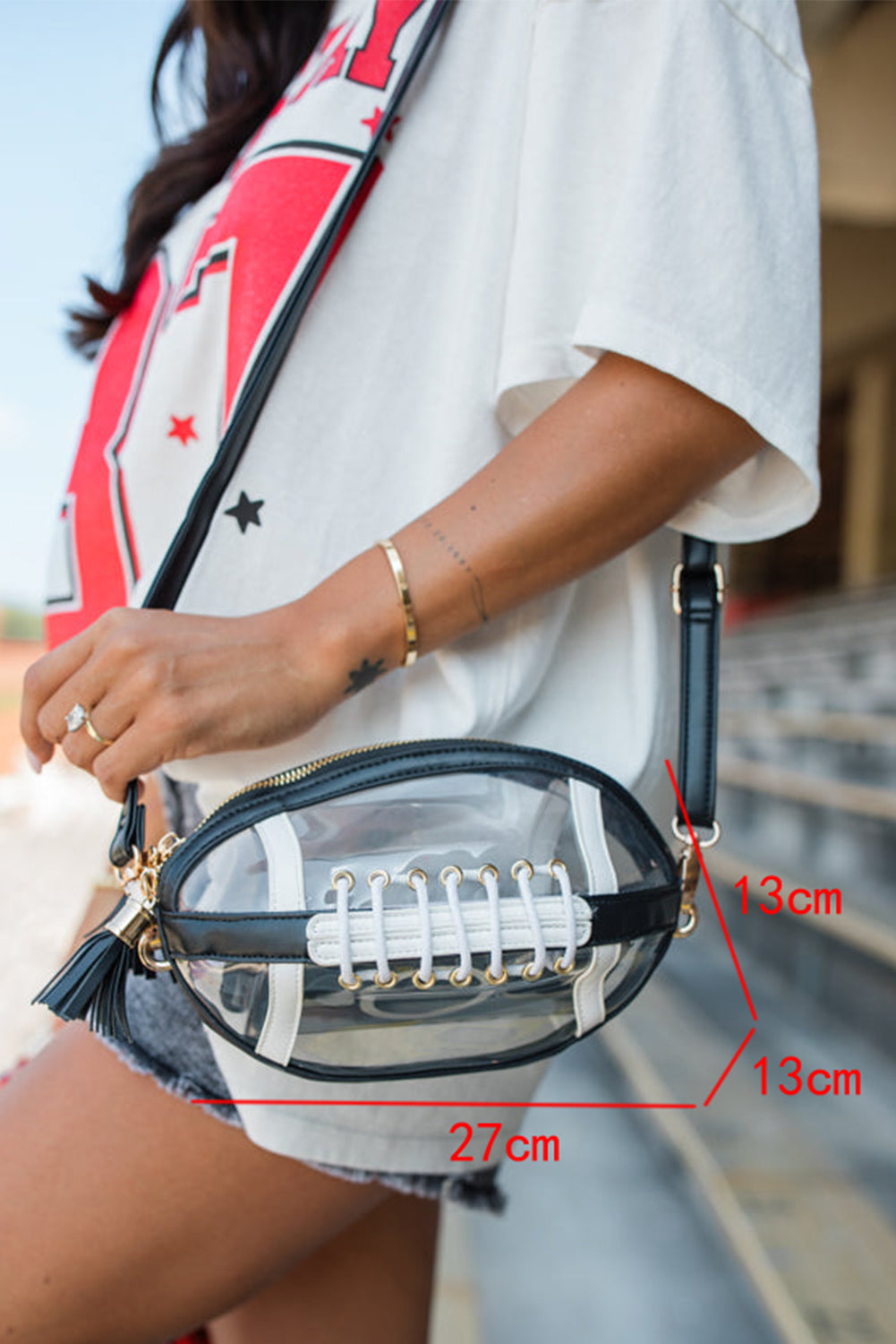 Football Clear Shoulder Bag