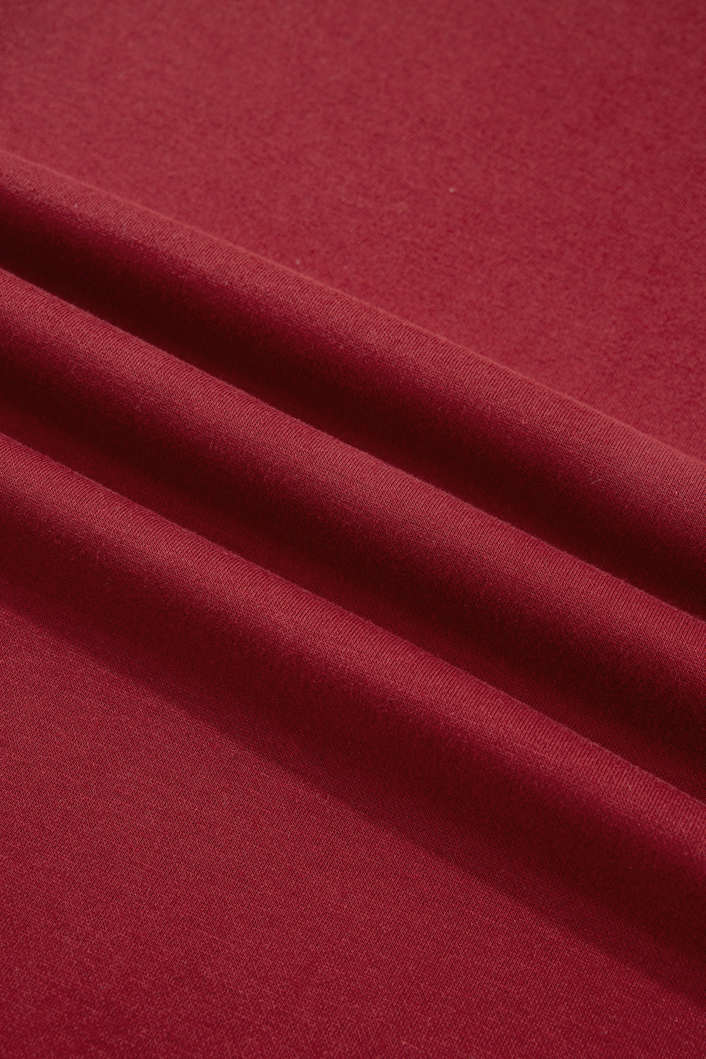 Red Dahlia Oversize Drop Shoulder Reversible Mock Neck Sweatshirt