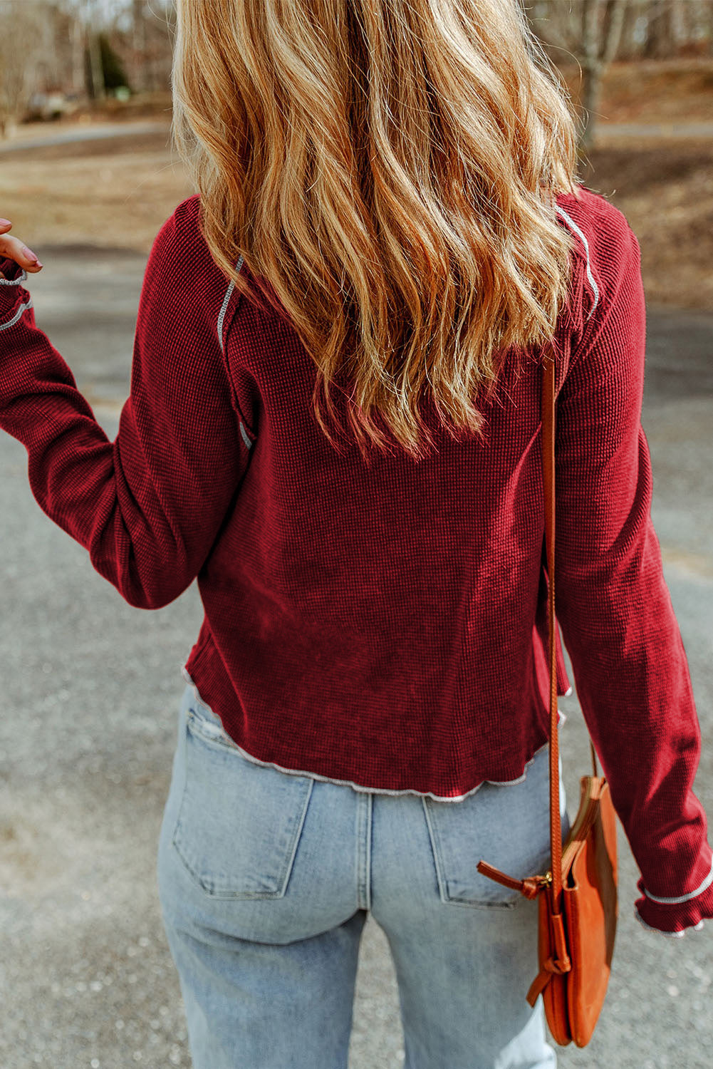 Game Day Football Graphic Thermal Knit Top