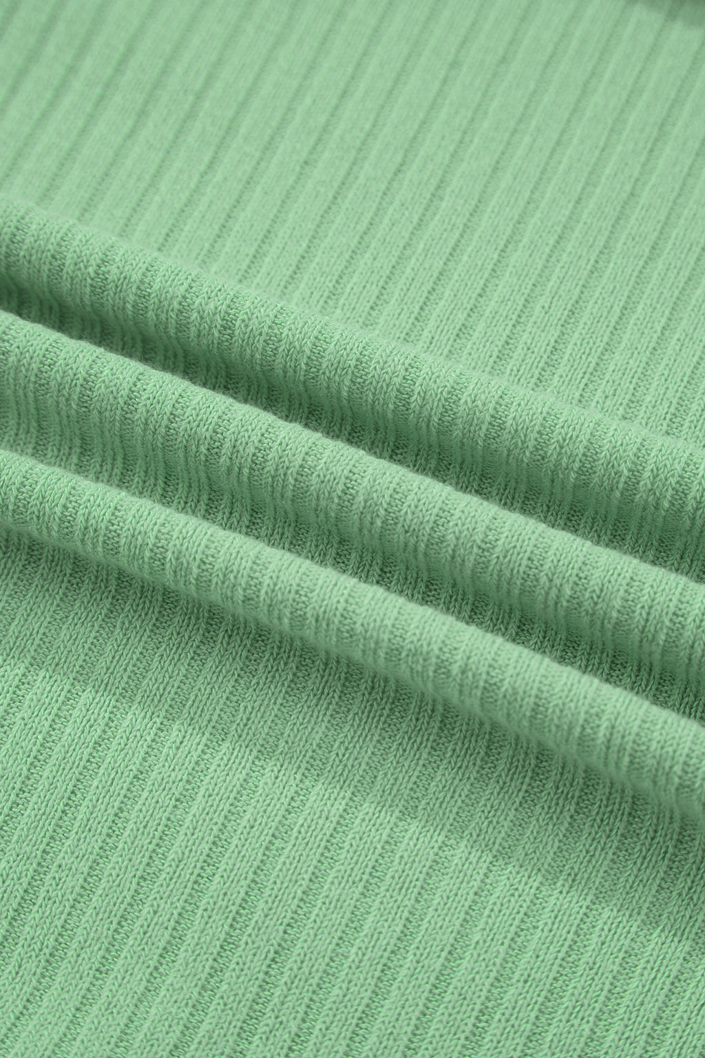 Green Stripe Exposed Seam Ribbed Patchwork Oversized Tee