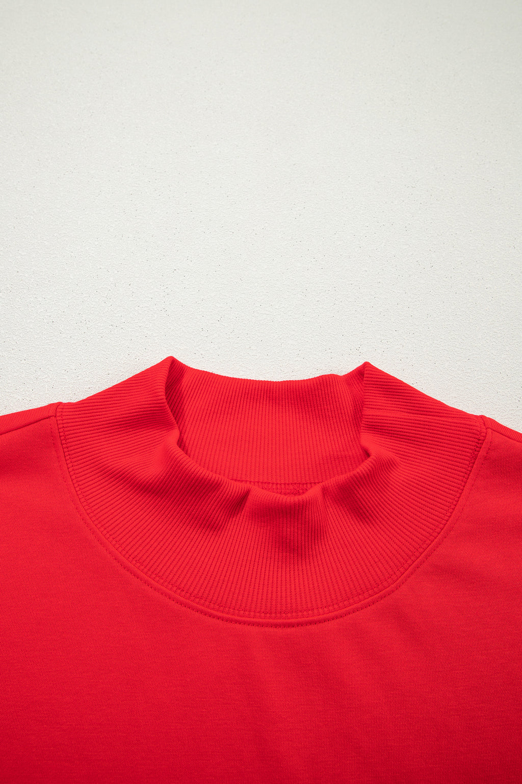 Orange Solid Color High Neck Cap Sleeve Loose Top