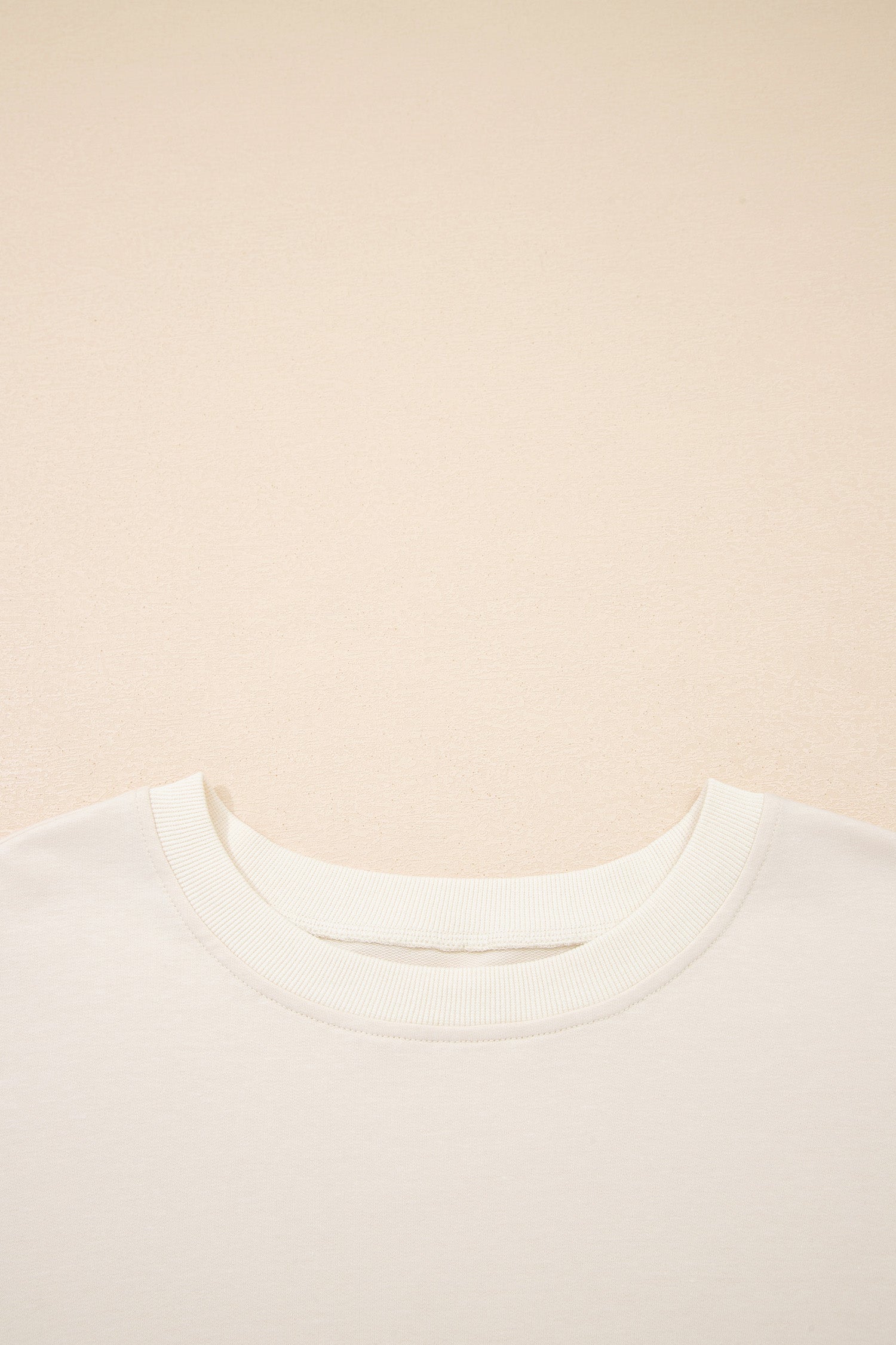 Apricot Camo Print Patchwork Sleeve Raw Hem Plus Size Sweatshirt