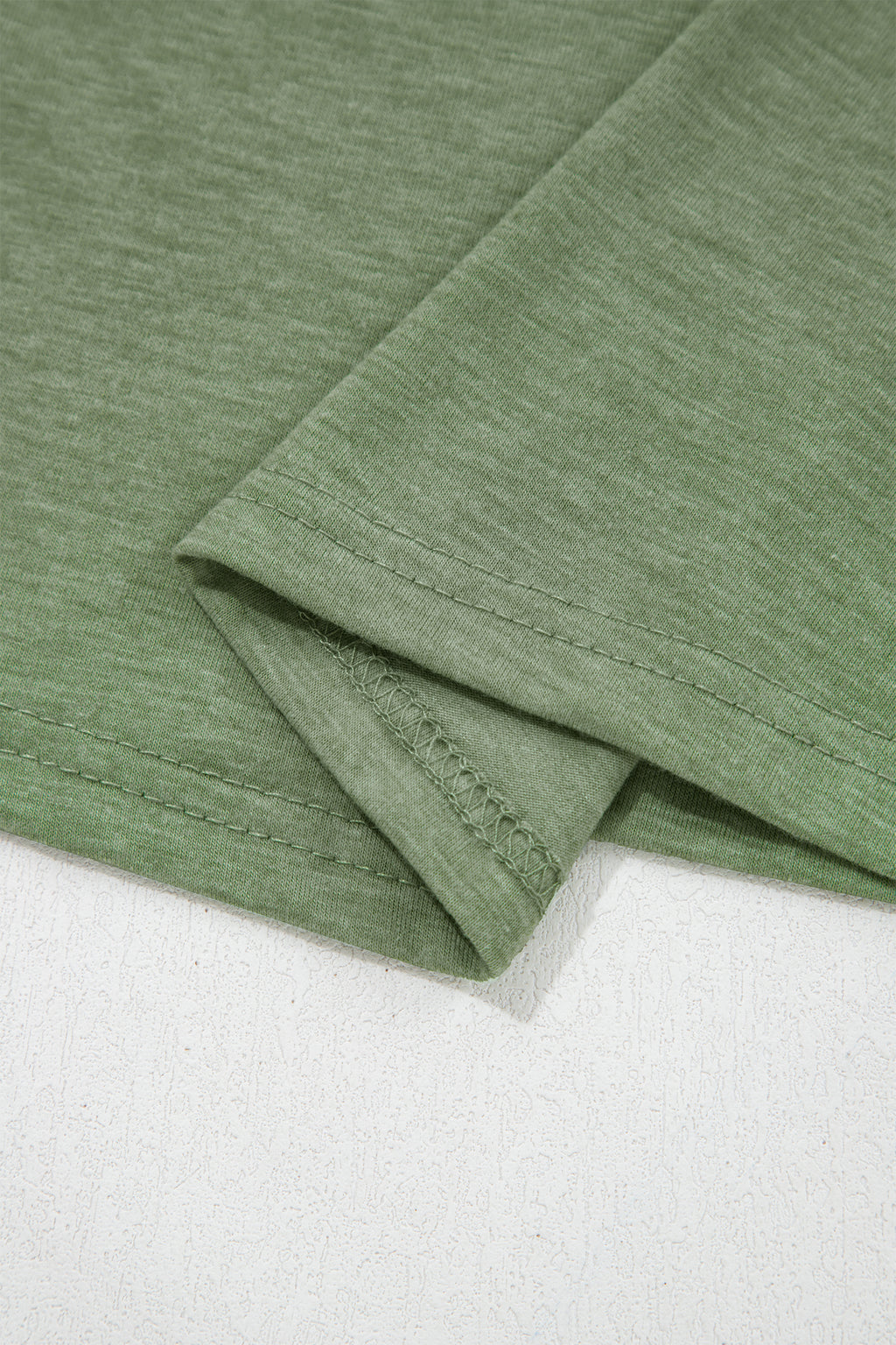 Grass Green Solid Color Lace Detail V Neck Sleeveless Shift Mini Dress