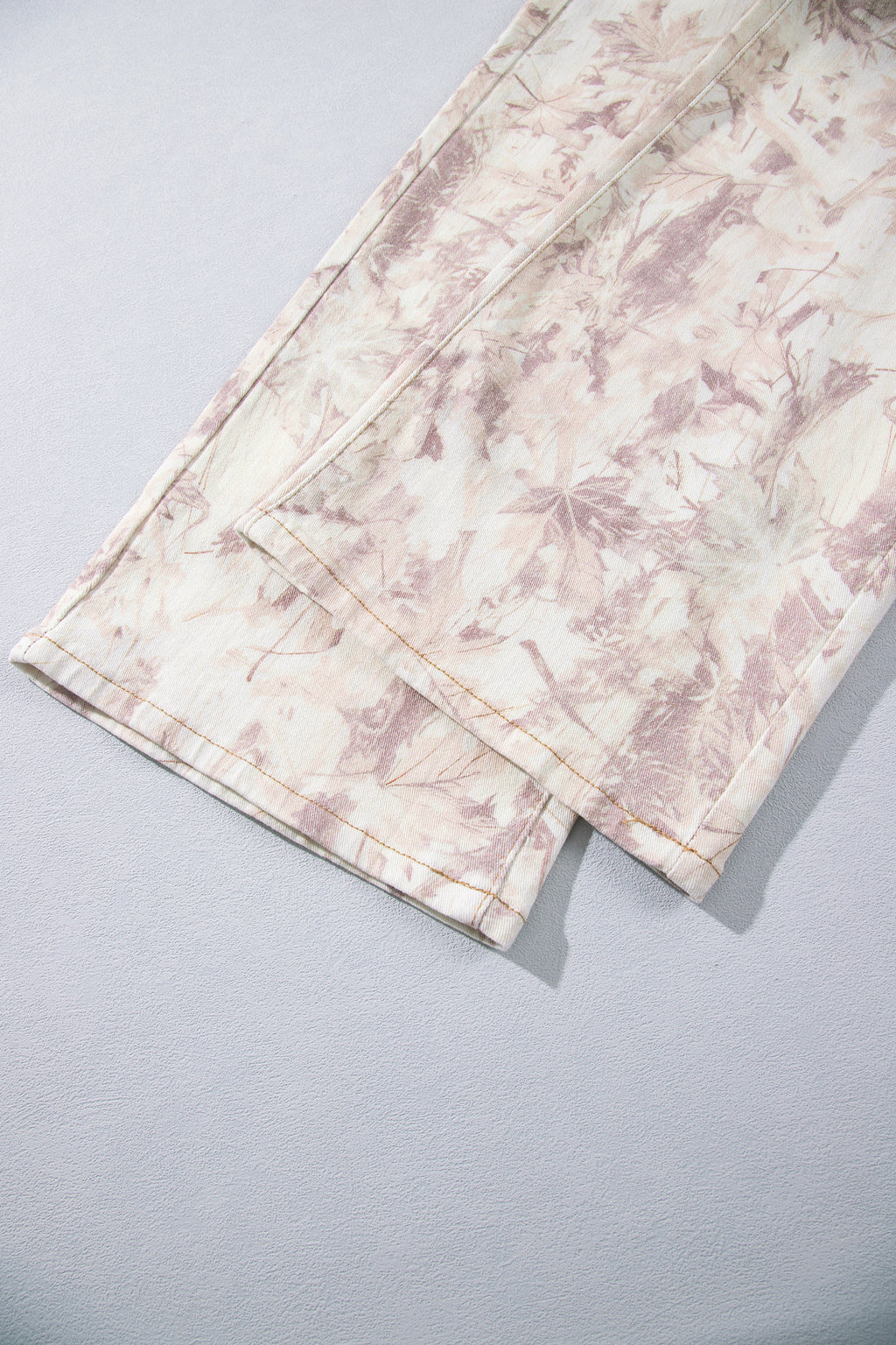 Khaki Woodland Camo Tummy Control Denim Wide Leg Jeans