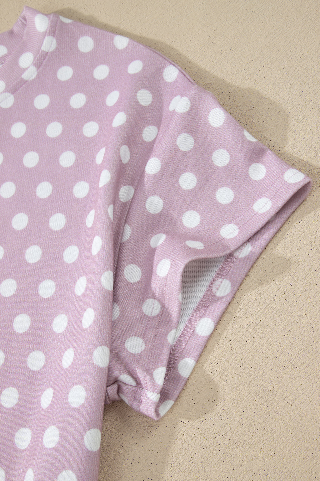 Pink Polka Dot Print Short Set