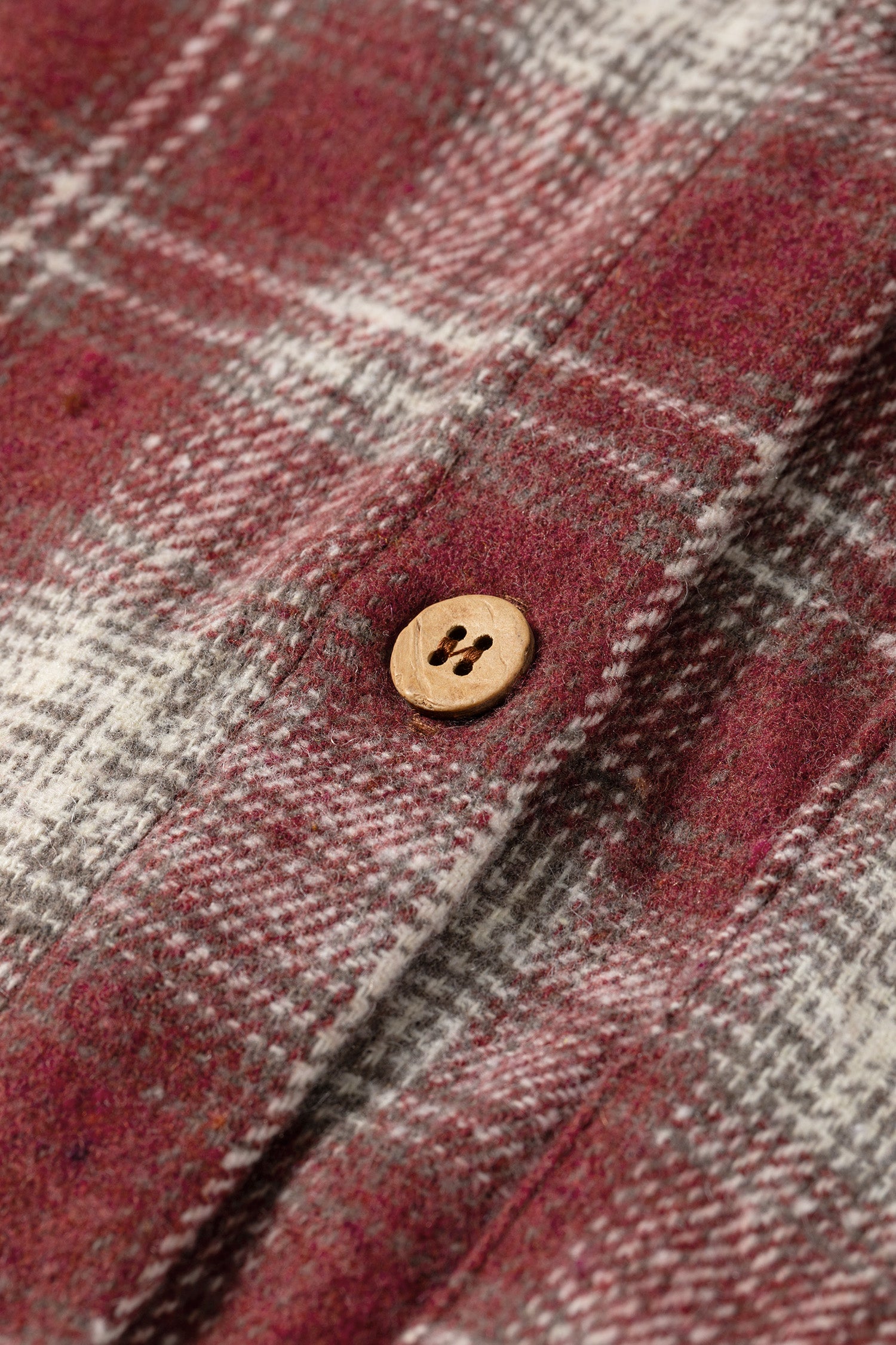 Red Contrast Plaid Long Sleeve Button Down Shirt