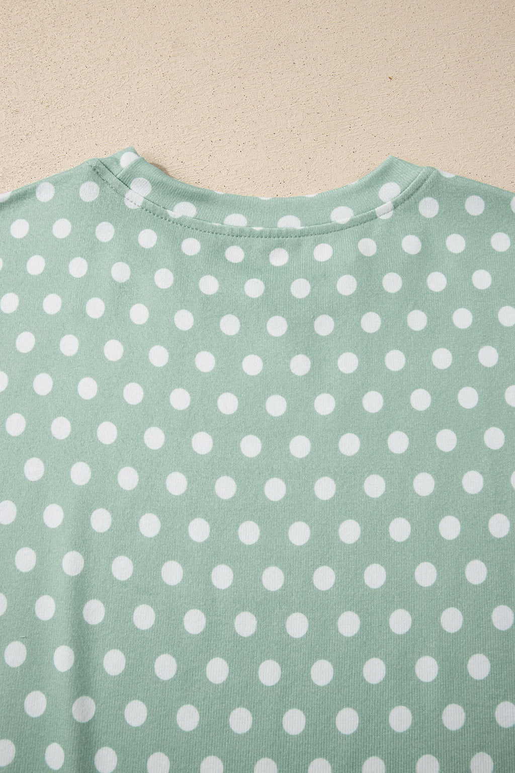Green Polka Dot Print Short Set