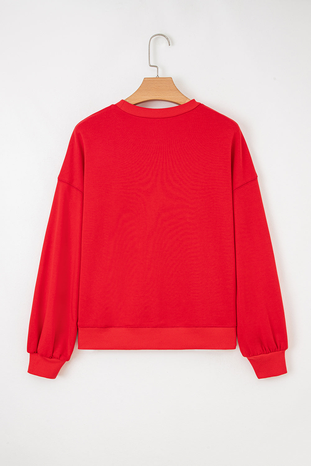 How Bout Them Dawgs Embroidered Script Balloon Sleeve Sweatshirt