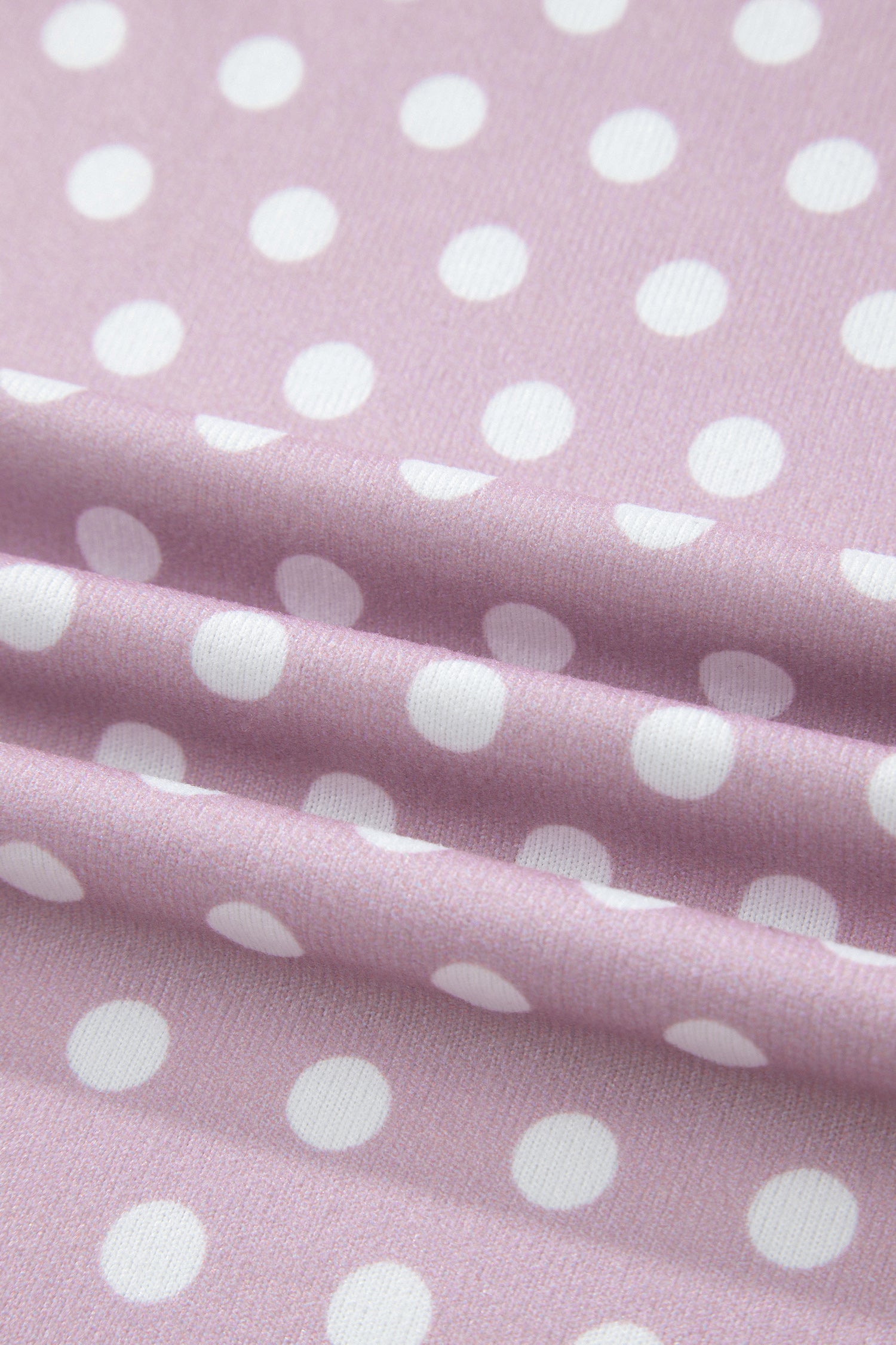 Pink Polka Dot Print Short Set