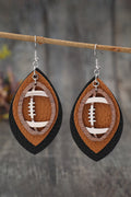 Football Shape Drop Earrings