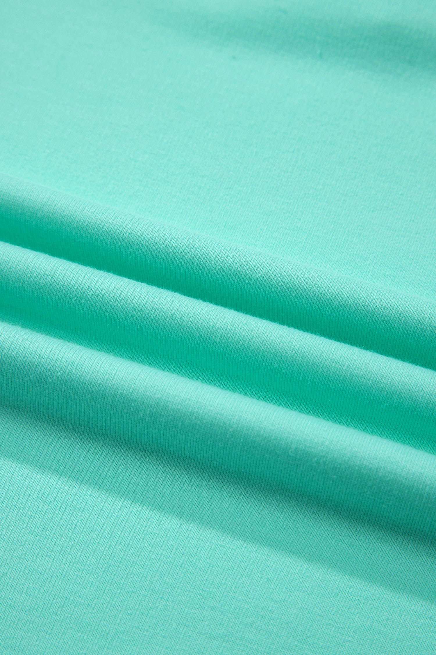 Mint Green V Neck Short Sleeve Top Drawstring Shorts 2pcs Set