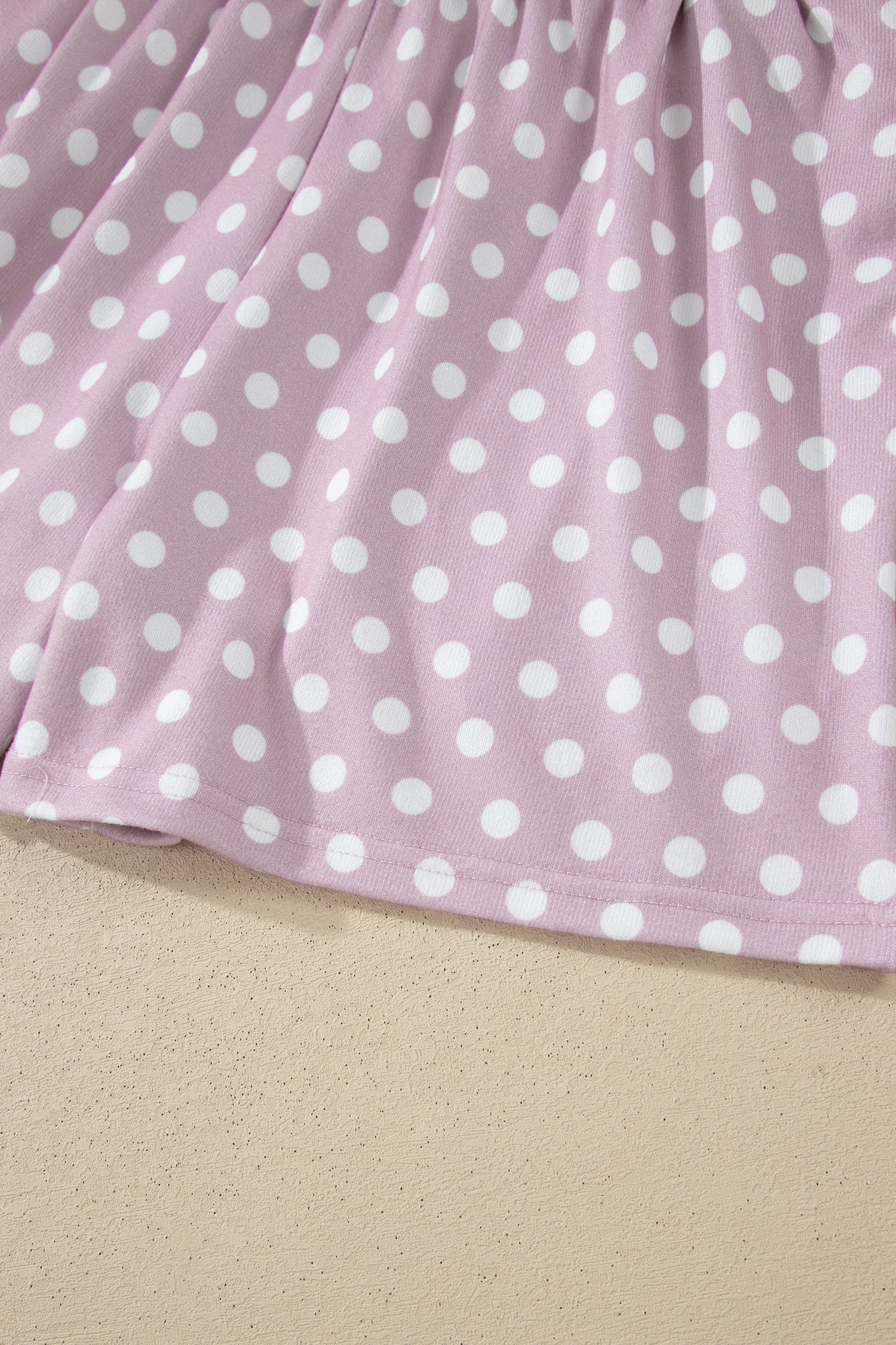 Pink Polka Dot Print Short Set