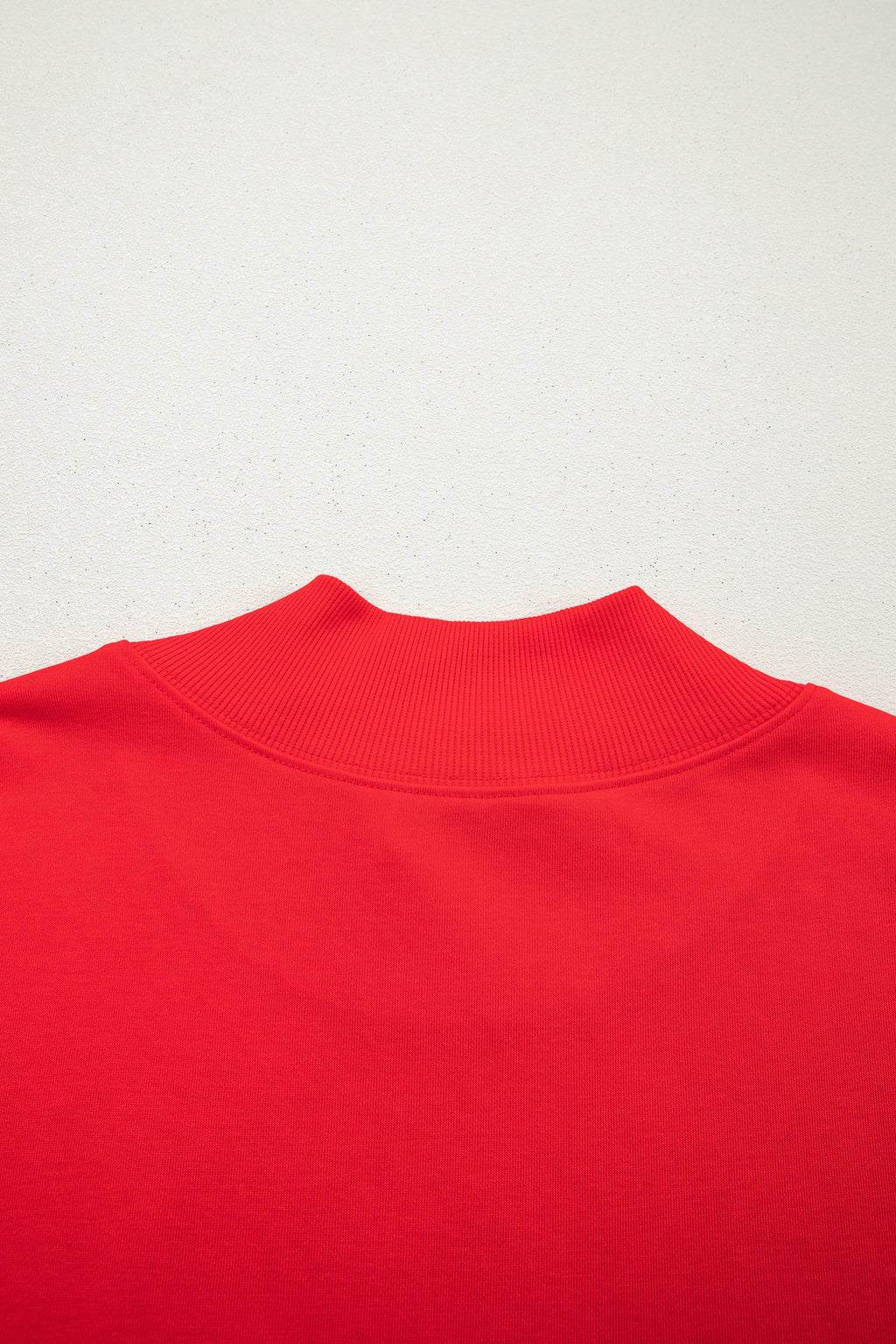 Orange Solid Color High Neck Cap Sleeve Loose Top